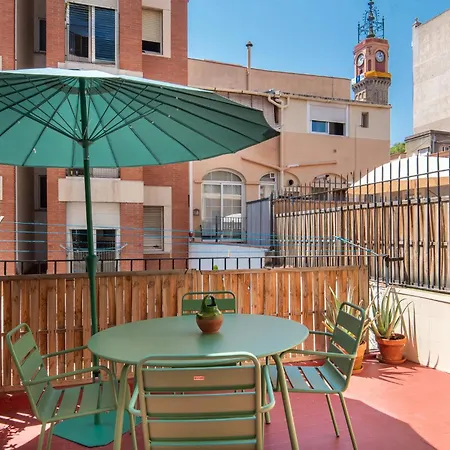 Oasis With A Terrace In The Heart Of Gracia, Appartement *